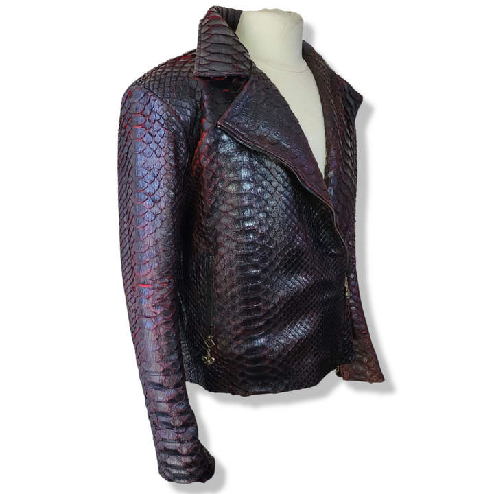 Blood Dragon Python Leather Jacket