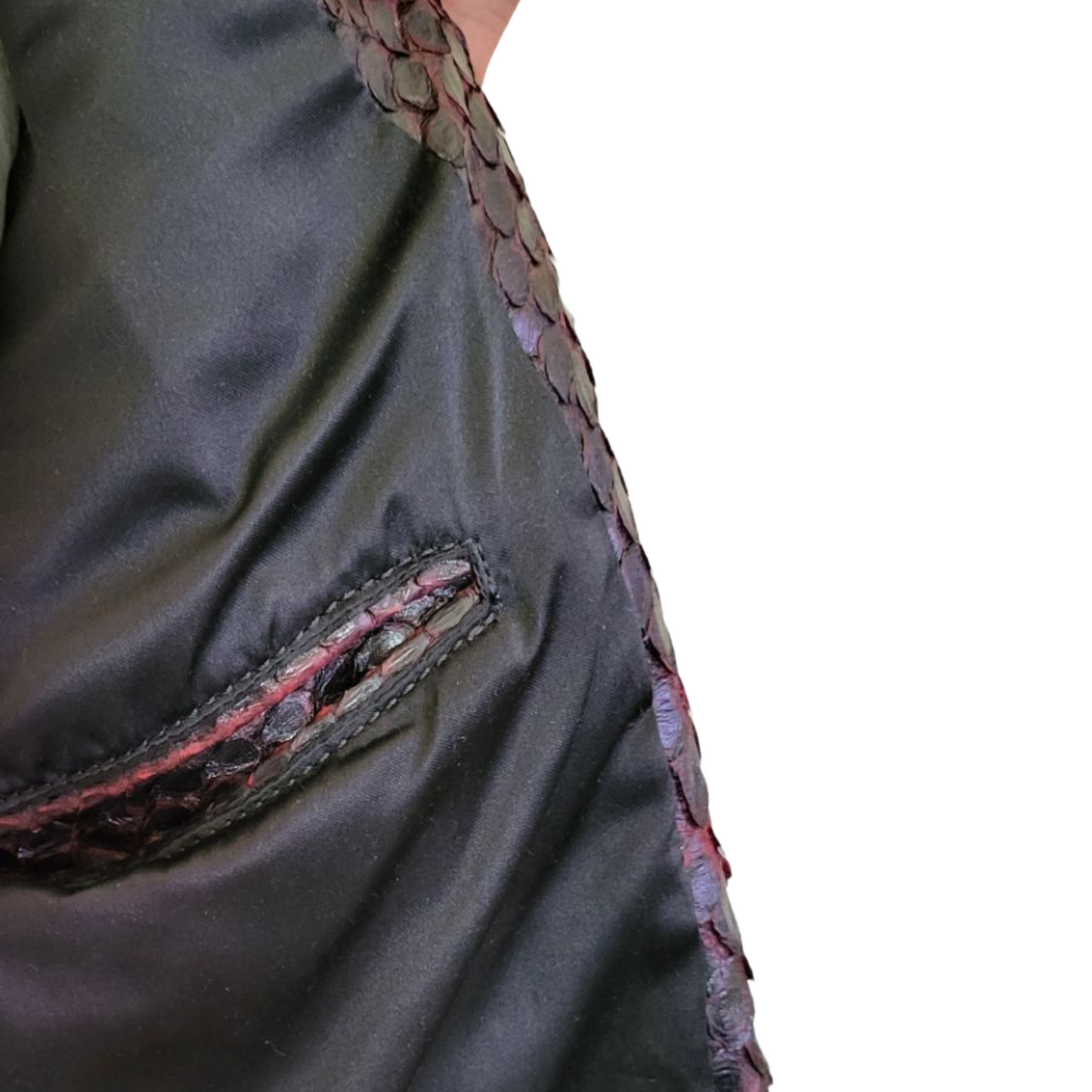 Blood Dragon Python Leather Jacket